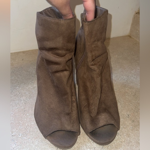 Taupe Booties - Picture 2 of 3